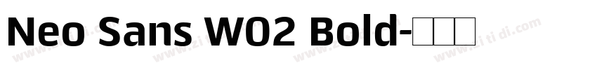Neo Sans W02 Bold字体转换